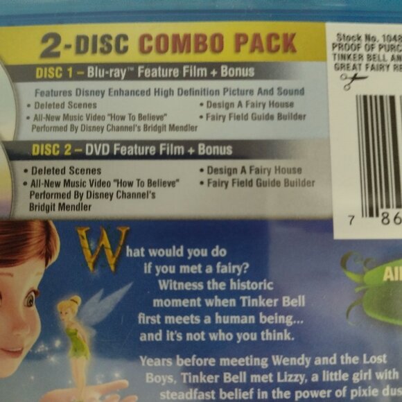 NWT Disney Cinderella and Tinker Bell, Great Fairy Rescue movies - Picture 11 of 13